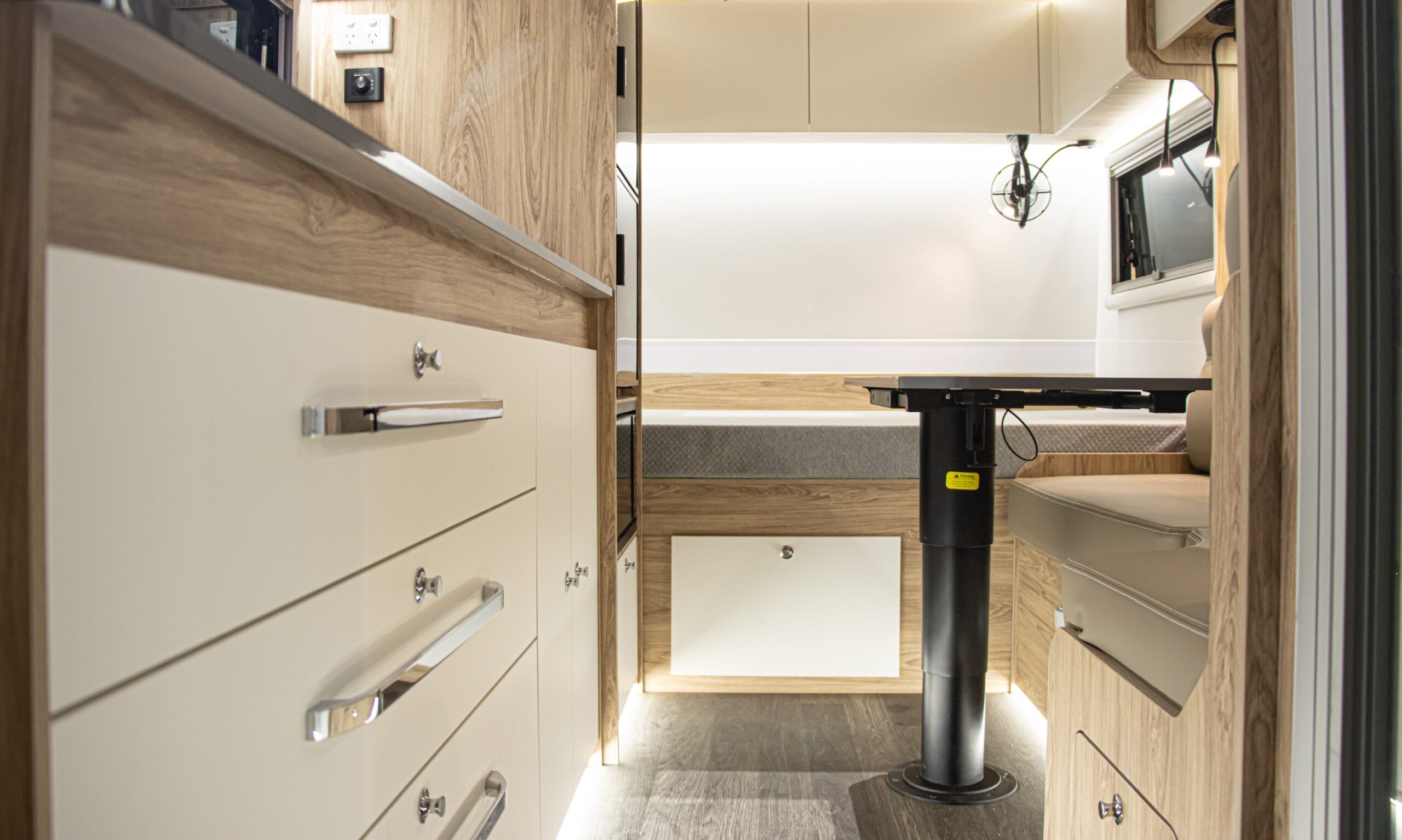 Interior of Fantasy Caravan Nano 16F