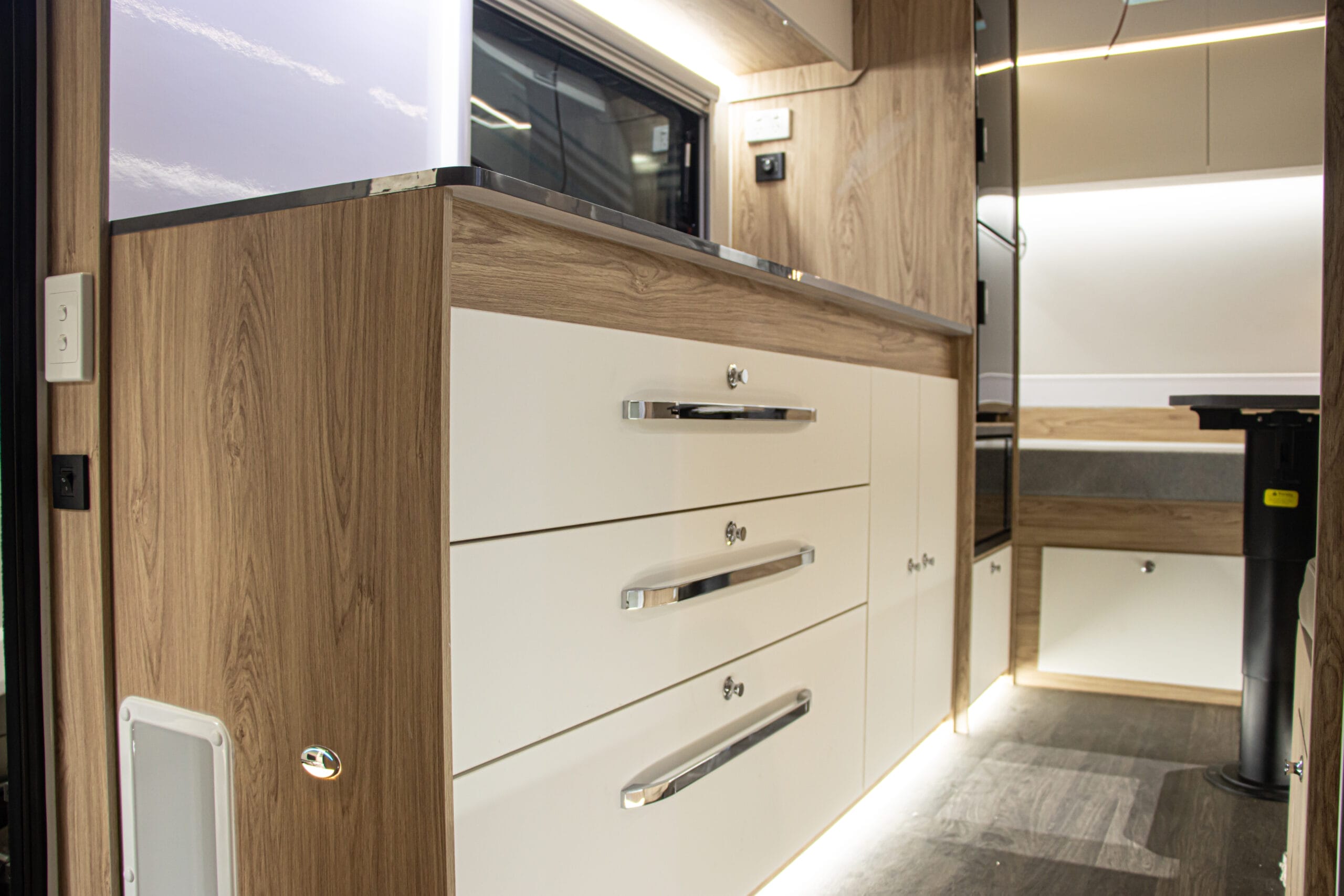 Interior of Fantasy Caravan Nano 16F